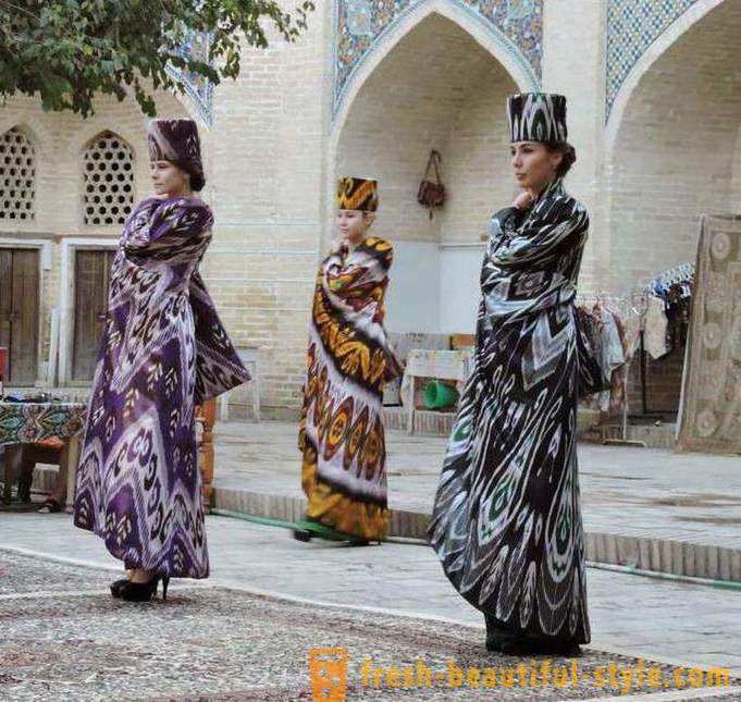 Abiti uzbeki: caratteristiche distintive