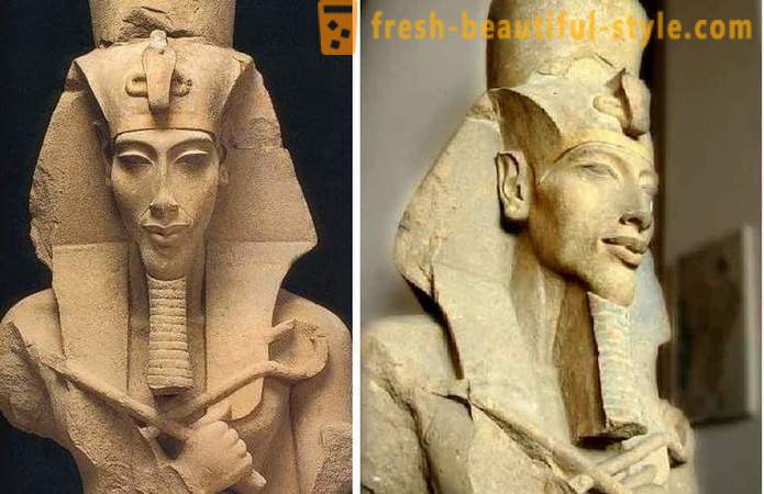 La storia dell'amore faraone Amenhotep e Nefertiti