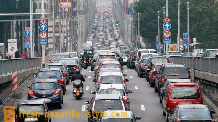 Città straniera con la più grande ingorghi del traffico