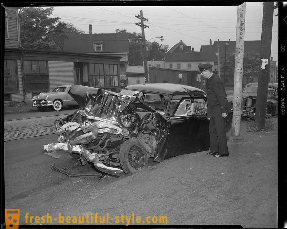 Foto collezione di incidenti sulle strade d'America negli anni 1930-1950