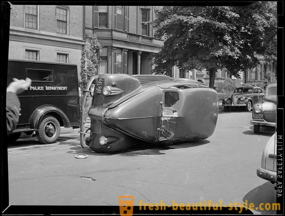 Foto collezione di incidenti sulle strade d'America negli anni 1930-1950
