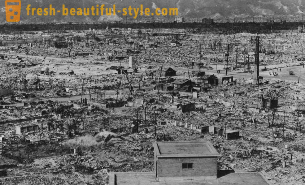 Scoraggiante foto storiche di Hiroshima