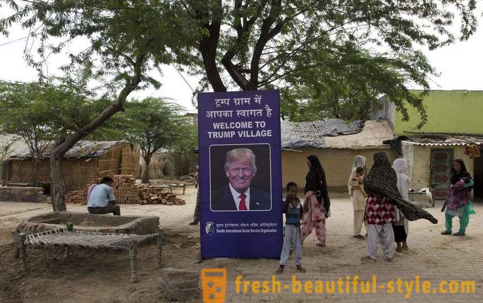 Villaggio essere chiamato dopo Trump in cambio di servizi igienici
