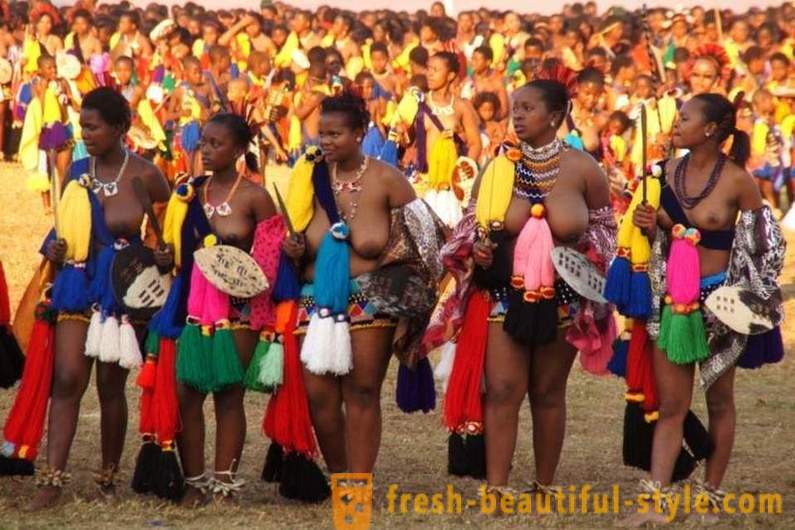 La sfilata delle vergini in Swaziland nel 2017