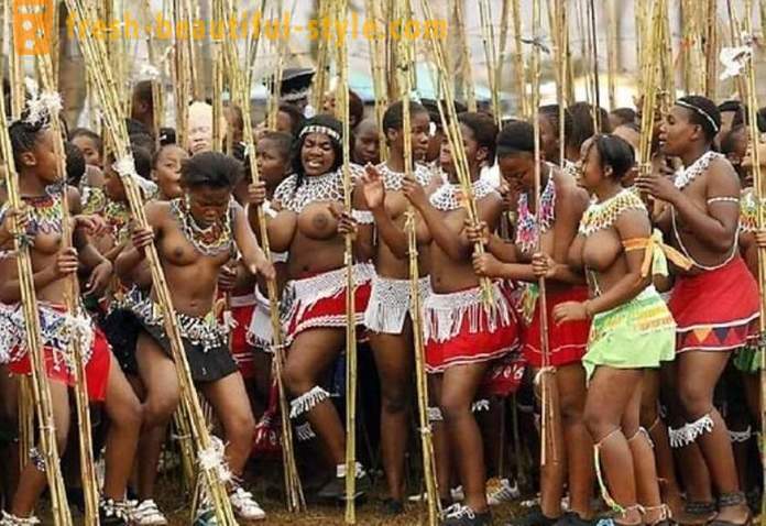 La sfilata delle vergini in Swaziland nel 2017
