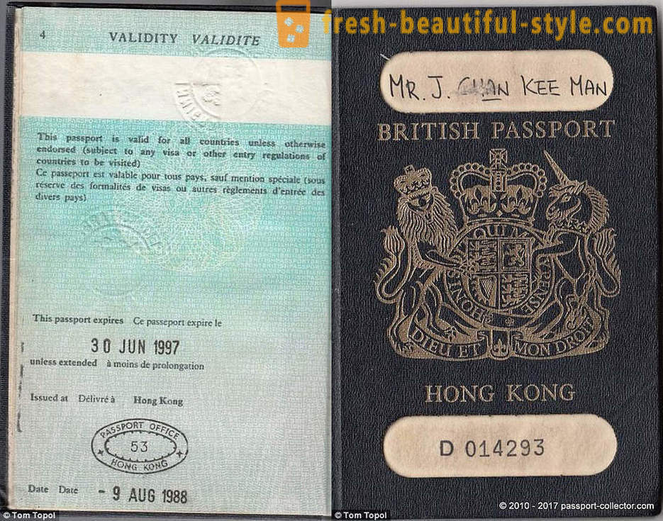Stati passaporto rare che non esistono più