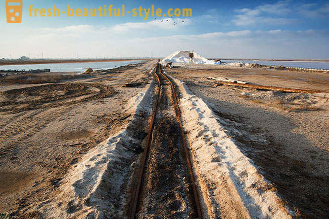 Estrazione del sale che vivono in Crimea