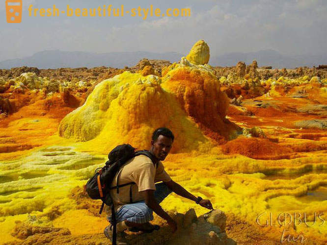 Dallol vulcano in Etiopia