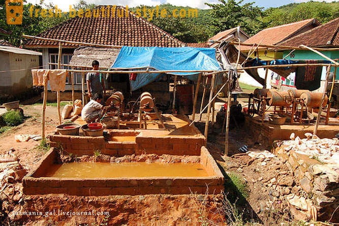 Come miniera d'oro in Indonesia