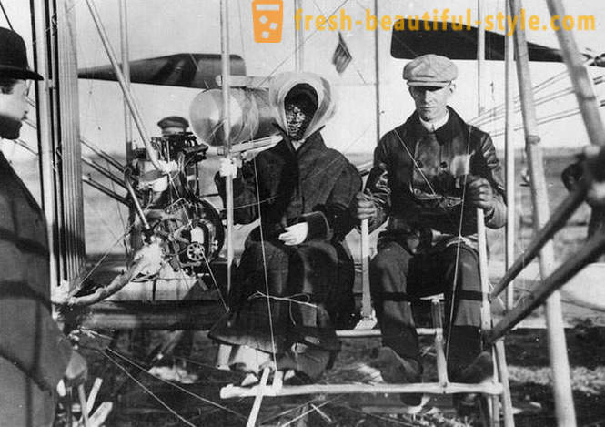 Il primo volo umano in aereo