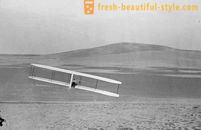 Il primo volo umano in aereo