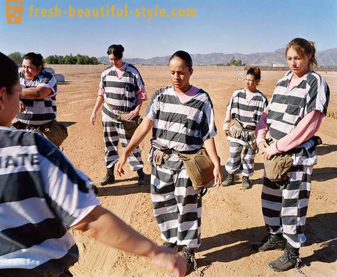 Prigionieri donne giorni feriali in una prigione degli Stati Uniti