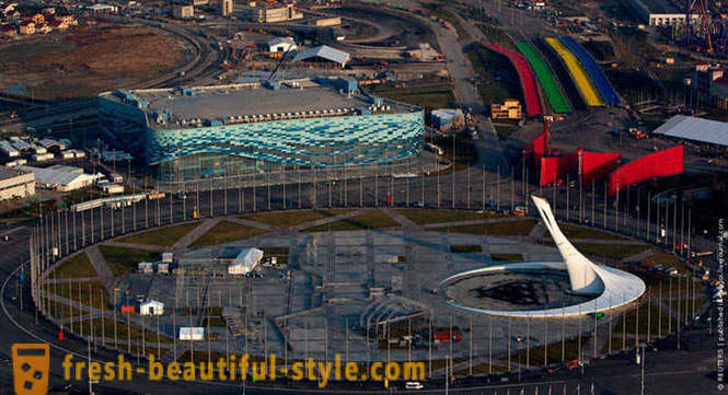 Parco olimpico con elicottero