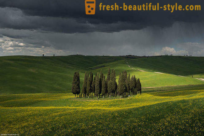 Sotto il cielo della Toscana primavera