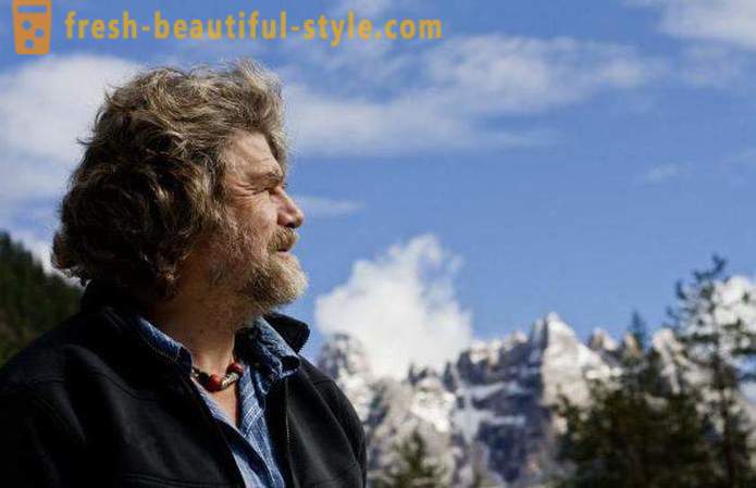 Alpinismo leggenda Reinhold Messner: biografia
