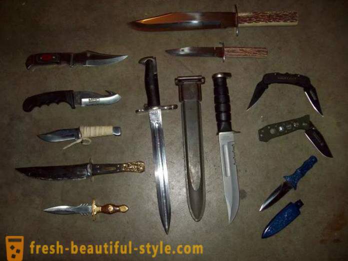 I principali tipi di coltelli. Tipi di coltelli pieghevoli